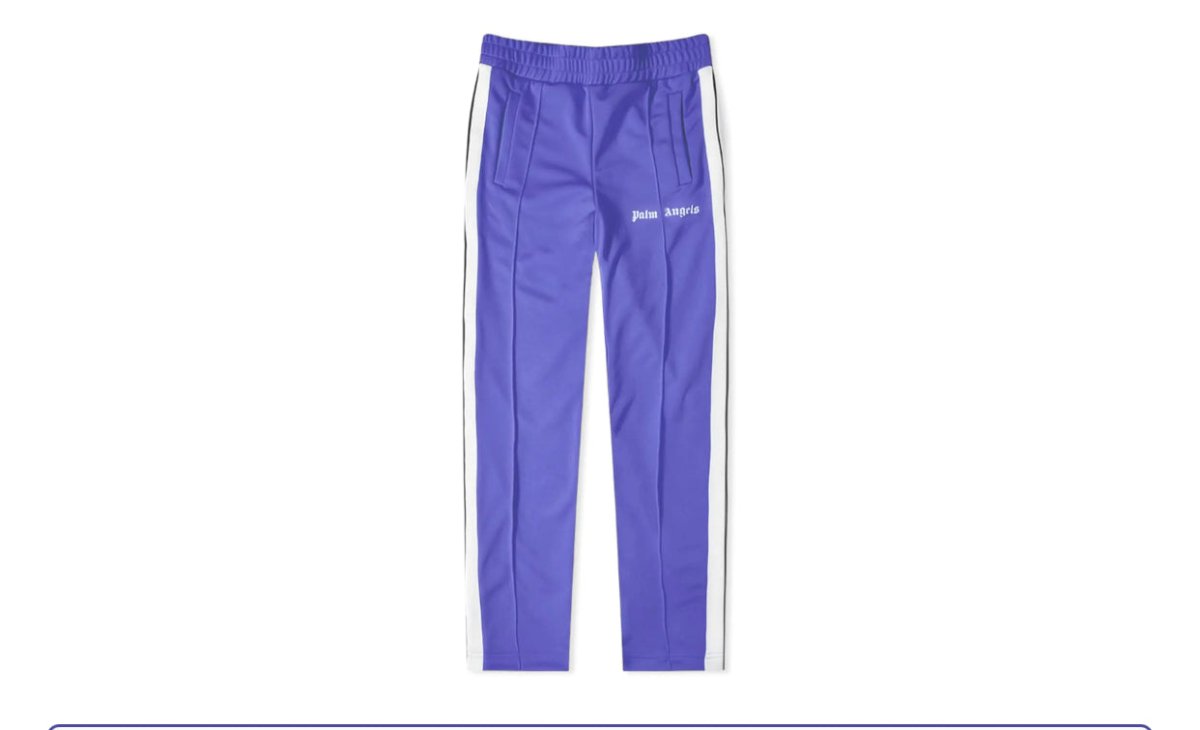 Palm Angels Track Pants Purple/White - La Familia Street Culture - PALM ANGELS - Palm Angels Track Pants Purple/White - La Familia Street Culture - Palm Angels Track Pants Purple/White - 