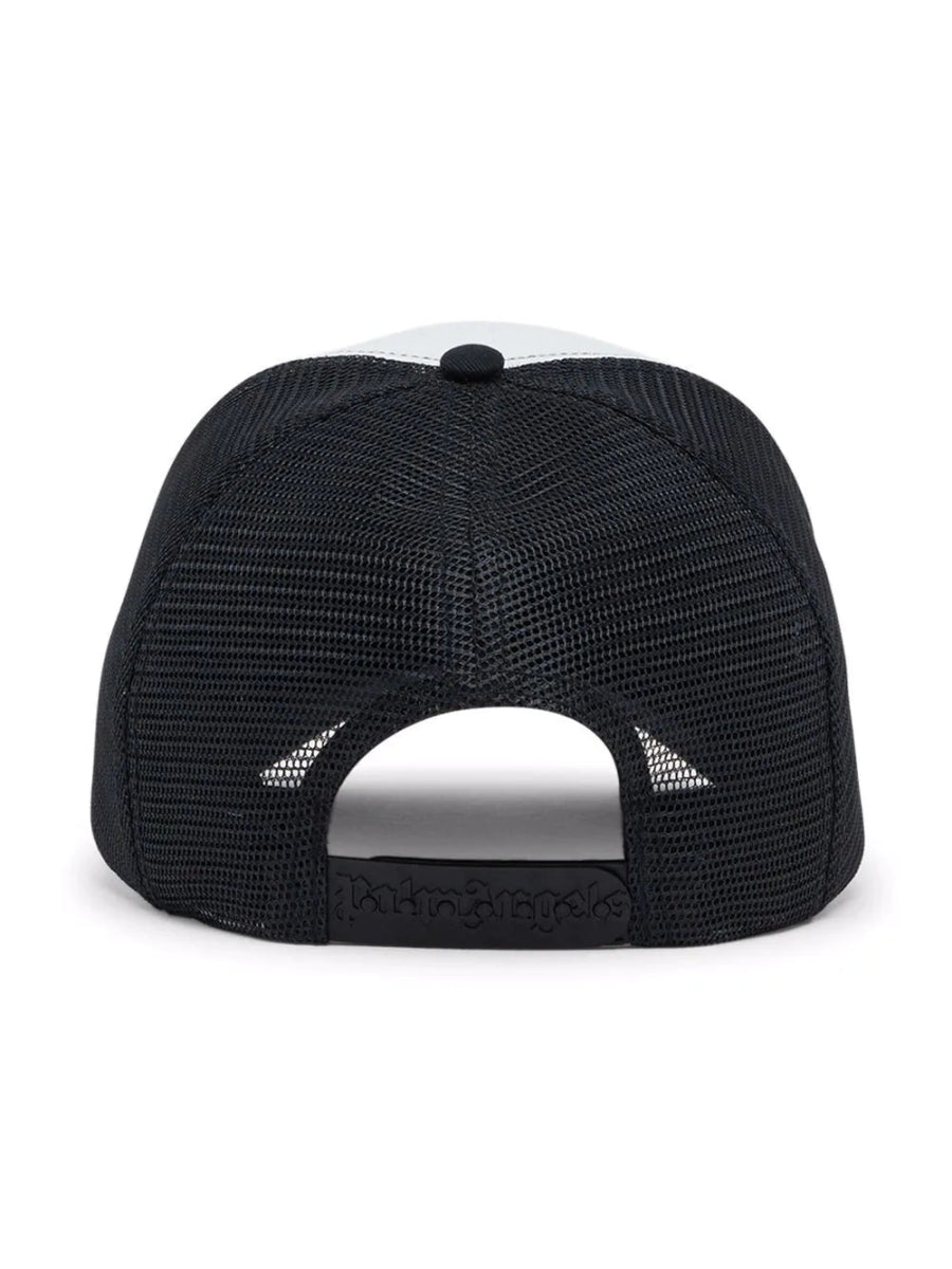 Palm Angels Visor Hat with Frontal Logo Black - La Familia Street Culture - PALM ANGELS