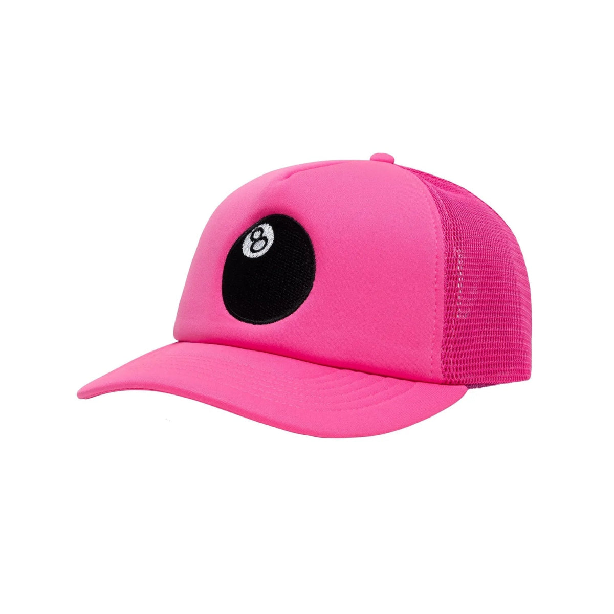 Stussy 8 Ball Trucker Cap Hot Pink - La Familia Street Culture - Stussy - Stussy 8 Ball Trucker Cap Hot Pink - La Familia Street Culture - Stussy 8 Ball Trucker Cap Hot Pink - 