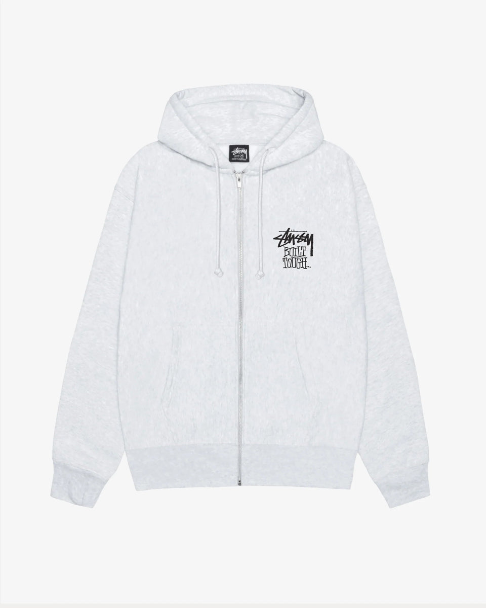 Stüssy Men's Welder Zip Hood Ash Heather - La Familia Street Stüssy Men's Welder Zip Hood Ash Heather - La Familia Street