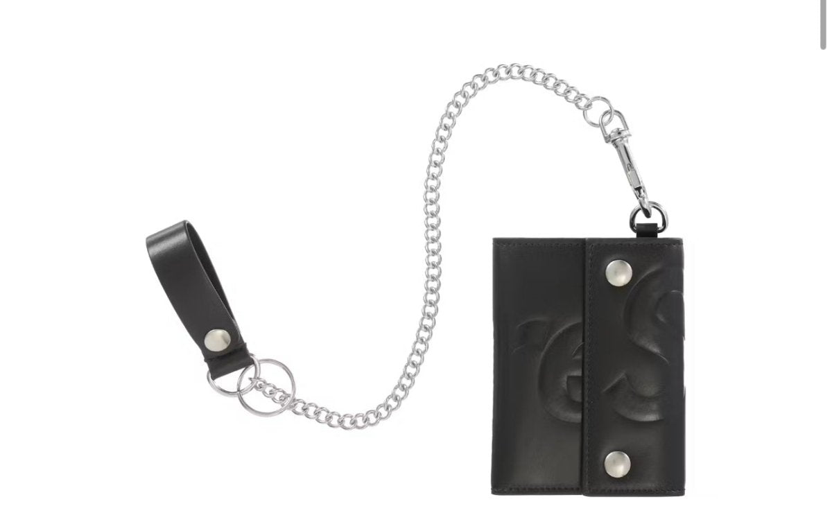 Supreme Chain Leather Wallet Black - La Familia Street Culture - SUPREME - Supreme Chain Leather Wallet Black - Supreme Chain Leather Wallet Black - 