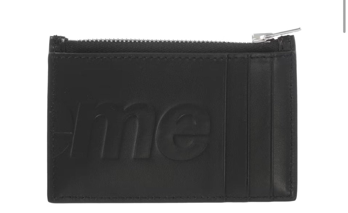 Supreme Leather Zip Card Holder Black - La Familia Street Culture - SUPREME - Supreme Leather Zip Card Holder Black - Supreme Leather Zip Card Holder Black - 