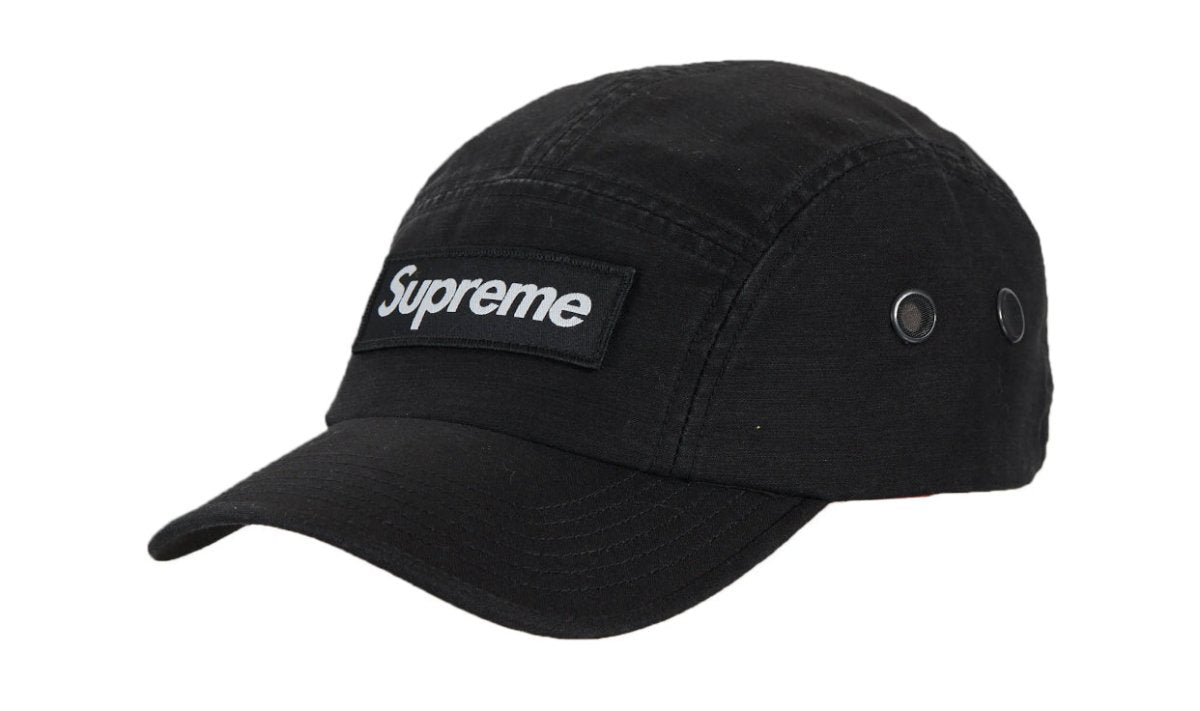 Supreme Military Camp Cap FW22 Black - La Familia Street Culture - SUPREME - Supreme Military Camp Cap FW22 Black - La Familia Street Culture - Supreme Military Camp Cap FW22 Black - 