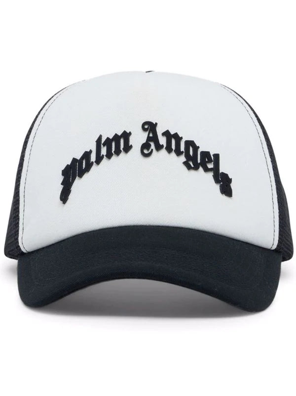 Palm Angels Visor Hat with Frontal Logo Black