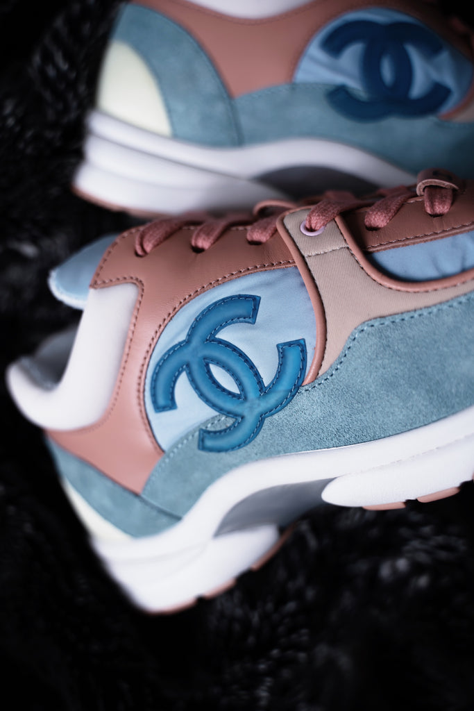 Chanel Trainers "Coral/Blue"