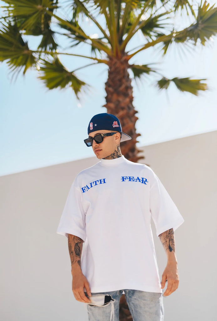 Micael Matthews Classic Blanc “Faith/Fear” Tee