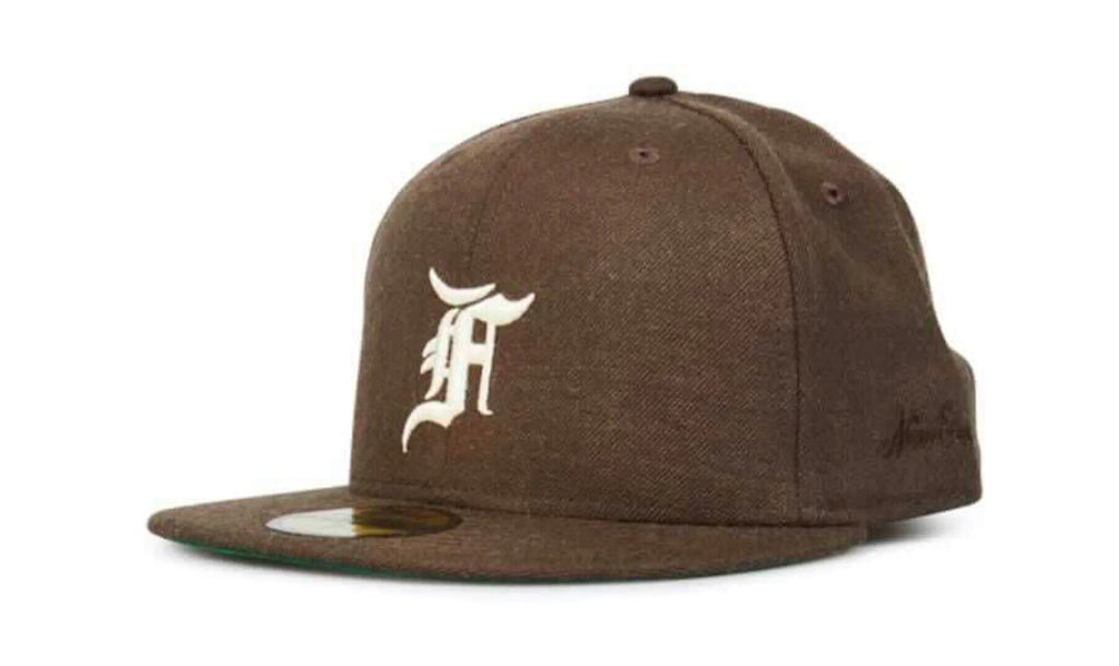 Fear of God Essentials New Era Fitted Cap Brown/White