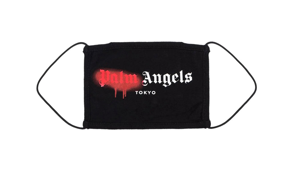 Palm Angels Tokyo Sprayed Logo Mask Black/Red